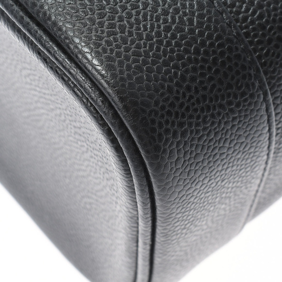 Chanel Vanity Black Gold Hardware Caviar Skin Handbag - Picture 6 of 11